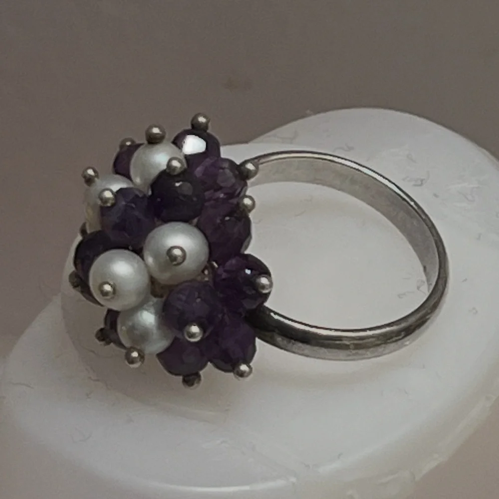 Hand made bead ring size 7 - Picture 4 of 4